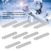 10pcs Flat Straight Braces Fixing Aluminum 4 X 8mm Connect