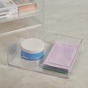 STORi Chloe Stackable Makeup Holder & Drawer Organizer Set, Clear,