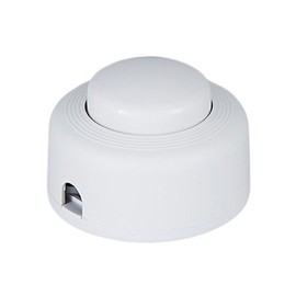 B&P Lamp® On/Off, Push Button Floor Switch (White)