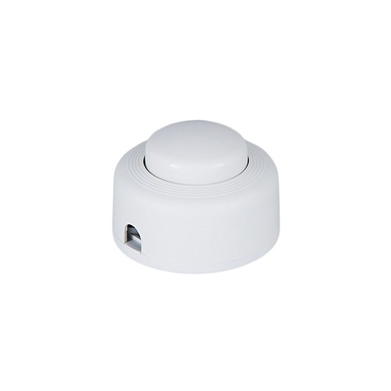 B&P Lamp® On/Off, Push Button Floor Switch (White)