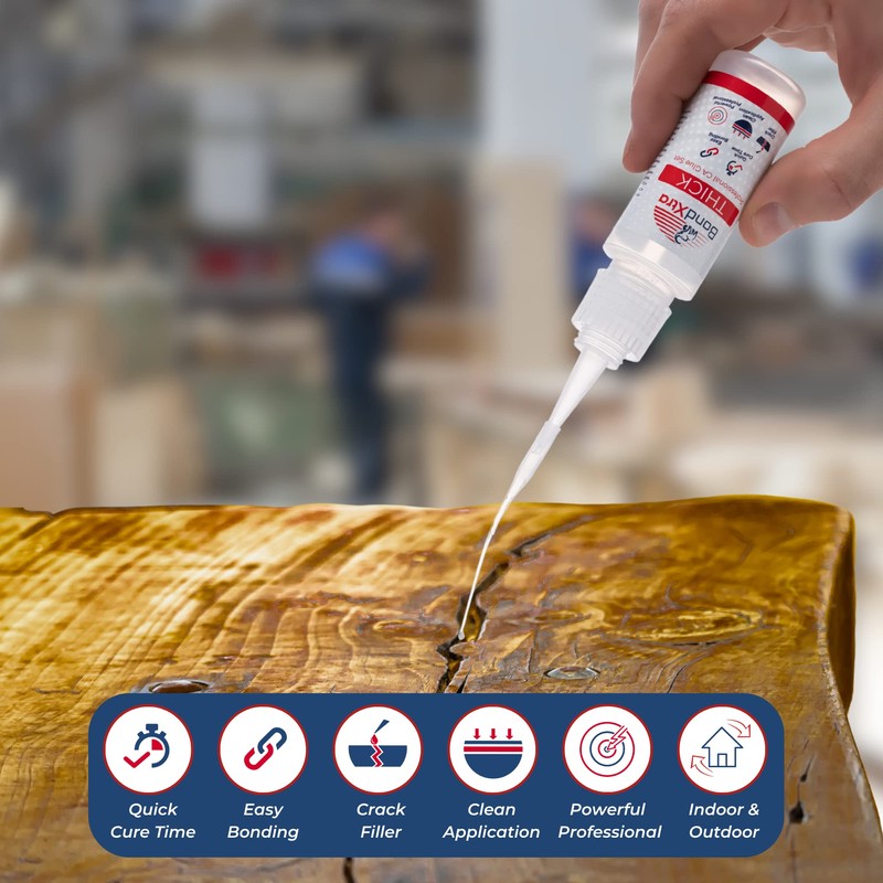 BondXtra Thick Viscosity 8 oz. Premium CA Glue for Woodworking