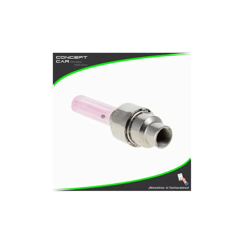 2 Par Tapones Valvula Pivotes Con Luz Llanta Auto Bici