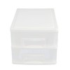 OATIPHO Drawer Organizer Storage Box 2-Layer Desktop Storage Tool Transparent