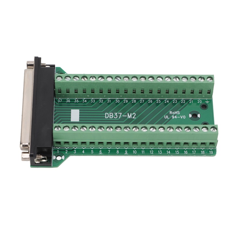 DB37 Breakout Connector Terminal Board Straight PCB Insulated Anti Interference