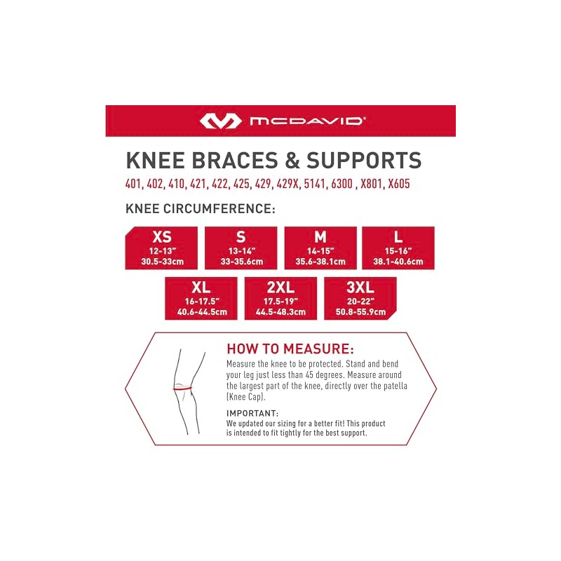 McDavid Spring Knee Brace. NRG Heavy Duty Brace with Hinges