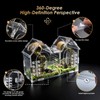 Jumping Spider Enclosure, Acrylic Terrarium with Partition Divider (1-2 Compartments),