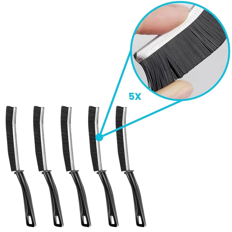 5 Pack Crevice Cleaning Brush Stiff Bristle Household Brush Cleaning