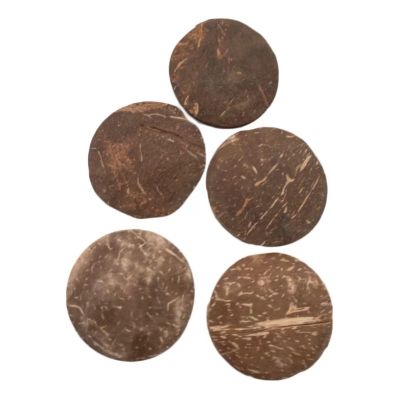 Chamalongos Cascara De Coco Juego De 5 Piezas