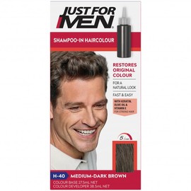 Just For Men Buy Just For Men Shampoo-In Hair Colour Medium Dark Brown Online | Chempro Chemists