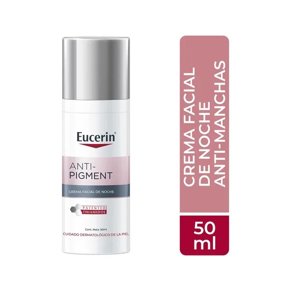 Eucerin Anti-Pigment Crema Facial de Noche Antimanchas, Todo Tipo de