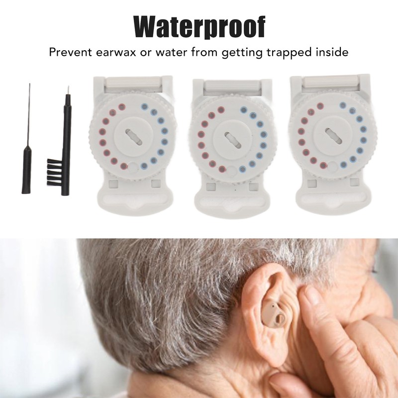 Hearing Amplifier Cleaning Kit Replacement Wax Filters Set with Cloth