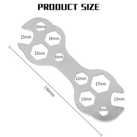 SANTUO 2Pcs Multipurpose Bike Spanner Wrench for Bicycle Repairment Tools 10 in 1 Bike Repair Tool Kit Spanner Bike Repair Tool Kits with Easy Operation for Keeping Bicycles Maintained