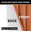PrinceDeco 100% Blackout Linen Textured Curtains for Bedroom Room Darkening