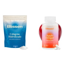 Kit Blissen Colágeno Hidrolizado+ Caps De Vinagre Manzana Sin Sabor