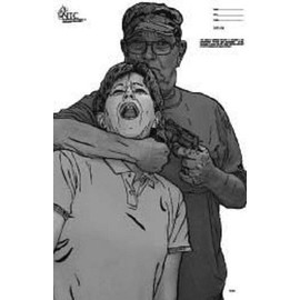 National Target Hostage Situation [24"x14"] (25 pack), black & white Situational