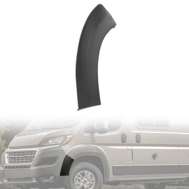 KUAFU Front Bumper Molding Trim Fender Flare Compatible with 2019-2022 Dodge Ram ProMaster 1500 2500 3500 Wheel Flare PP Plastic Black Left Driver Side Corner