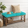 PRIMEPATIO Outdoor Bench Cushion Waterproof, Tufted Bench Seat Cushion 36
