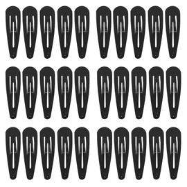 Barrettes and Hair Clips for Women, Hair Clip for Teens - Hipgirl 40 Piece 2 Inch Ribbon Wrapped Metal Snap Hair Clips for Hair-No Slip Grip Metal Barrettes for Teens Adults. Hair Clips Snap Style