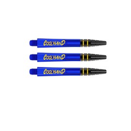 RED DRAGON Luke Humphries Blue Nitrotech Medium Dart Stems (Shafts) - 2 sets per pack (6 Stems in total)