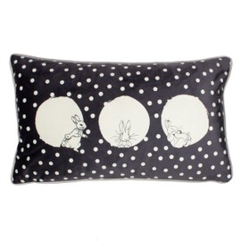 Peter Rabbit Spot Me Cushion Cover, Charcoal, 35 x 50cm