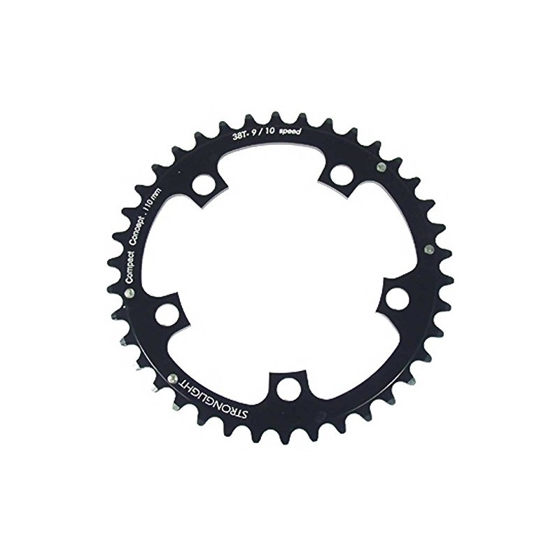 Stronglight 5-Arm/110PCD Chain Ring - Black, 46 T