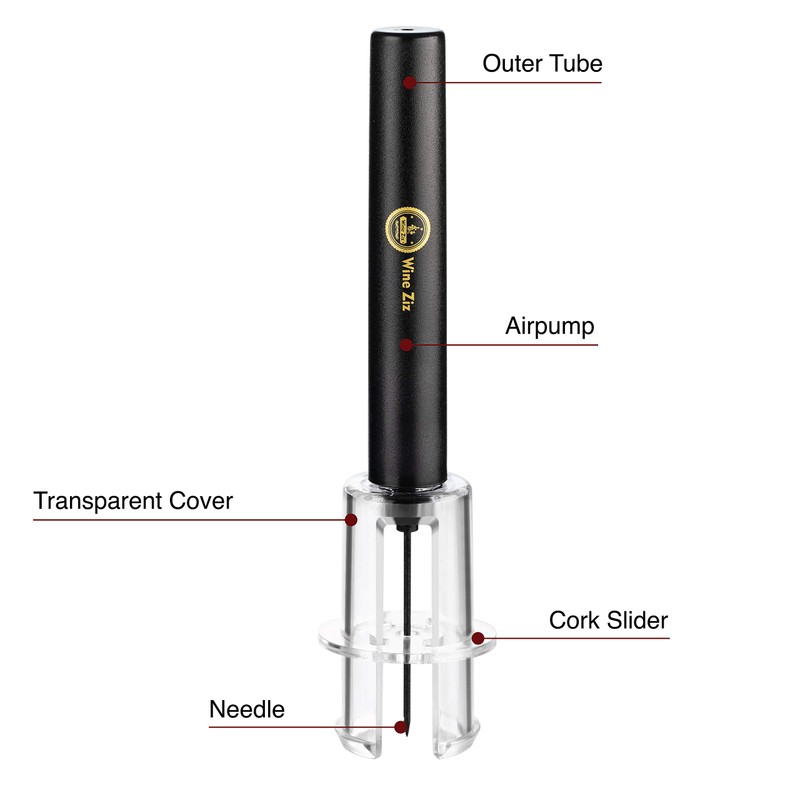 Wine Ziz Amazingly Simple Wine Opener with Foil Cutter Gift