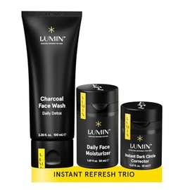 Lumin Kit De Cuidado Facial Para Hombres - Tro Anti-Suciedad - Kit De Cuidado Facial Para Hombres, Rutina De Cuidado Facial Para Piel Seca Y Ojeras,  