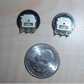 Linear 2x Linear Potentiometer Resistance: 10K OHM New PCB mount ROUND USA