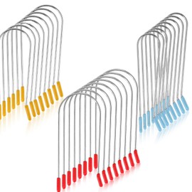 24 Pcs Hot Curler Clips Replacement Kit, Stainless Steel Curler Pins for Electric Rollers, 3-Size Strong Securing Clips (Large/Medium/Small) with Heat-Resistant Design & Anti-Slip Grip