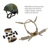 CYSFETENA Helmet Liner System with Adjustable Chin Strap and Sponge