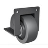 TCH Hardware 3" Black Recessed Edge Mount Caster | Rubber
