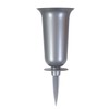 BURI grave vase silver graveyard vase grave decoration grave ornament