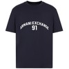 Armani Exchange Men's Big Embroidered Logo, Regular Fit, Blue, XXL