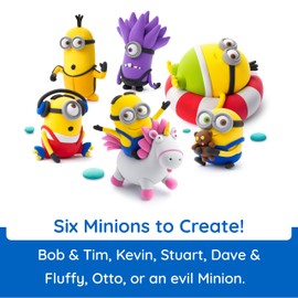 Fat Brain Toys Hey Clay Minions, Air Dry Clay Kit with Interactive App for Kids & Tweens, Modeling Clay and Crafts Set for Kids Ages 5 to 11