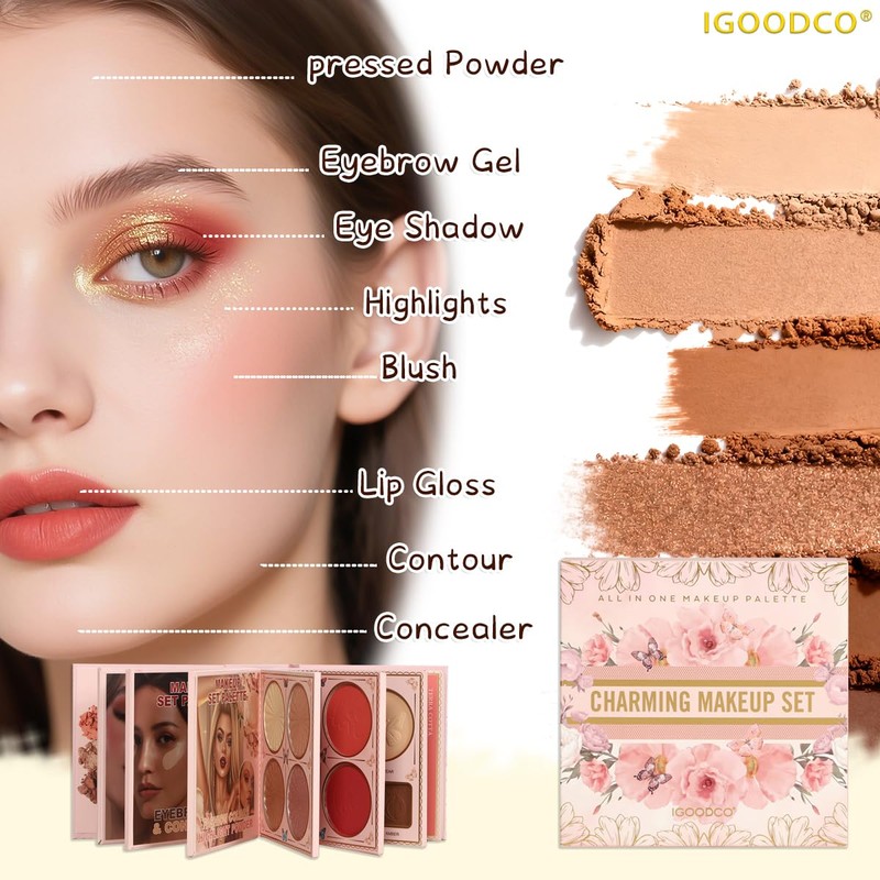 55 color eye shadow (model: IG3301) beauty makeup high gloss