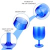 Yalin Set of 6 Unbreakable 12 oz Acrylic Plastic Wine