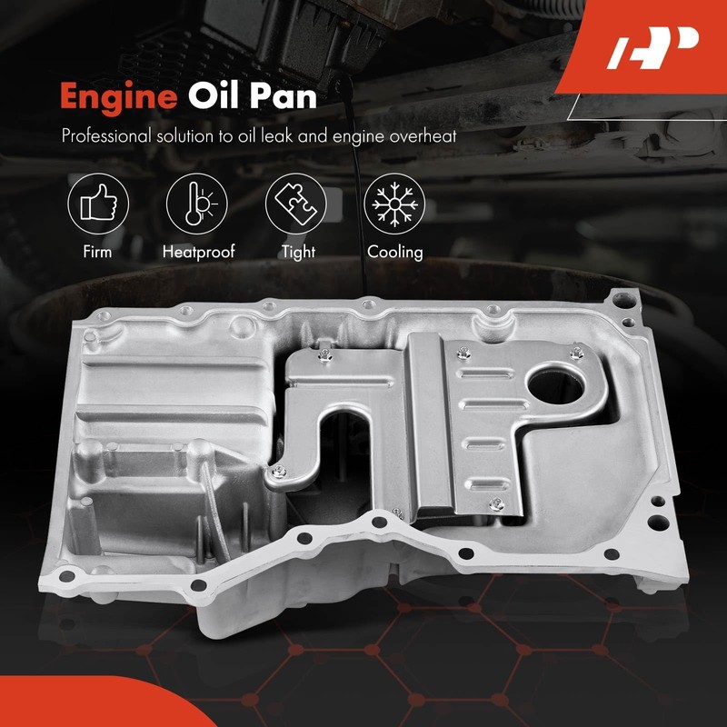 A-Premium Engine Oil Pan Sump with Drain Plug Compatible with
