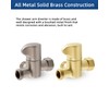 Hibbent All Metal Solid Brass Shower Arm 3-Way Diverter Valve