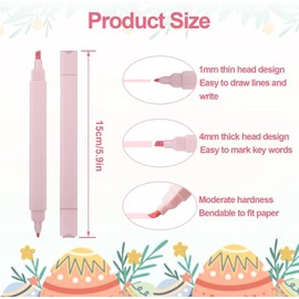 12Pack Aesthetic Double Head Highlighters, Assorted Colors Bible Highlighters No Bleed Dry Fast Pens With Soft Chisel Tip Pastel Highlighters Marker Pens For Journaling Note School Supplies