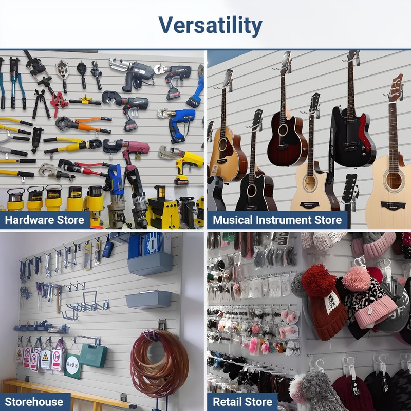 Neoaider Slatwall Panel 4 FT x 2 FT, Interlocking Slat