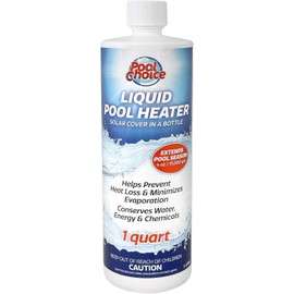 SpaChoice 1-Quart Premium Liquid Pool Heater Solar Cover in a Bottle, Liquid Solar Blanket for Pool, Made in USA