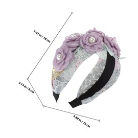 PACKOVE Elegant Flower Headband for Women Lightweight Floral Hairband Headpiece for Weddings Birthdays and Everyday Wear Comfortable and Easy to Use Hair Accessory for Teen