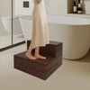 2-Step Hot Tub Stairs, 25 Inch Wood Bathtub Steps, Modern