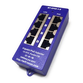 PoE World Gigabit PoE Injector | GPOE-4B 4 Ports