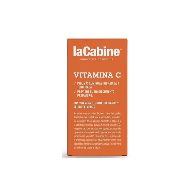 Ampollas Faciales LaCabine Vitamina C 15 para Luminosidad y Manchas