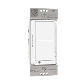 Square D X Series 15 Amp WiFi Energy Monitoring Light Switch, Single-Pole/3-way, 600 Watt, Rocker, Matter Certified, Compatible with Alexa and Google Assistant, White