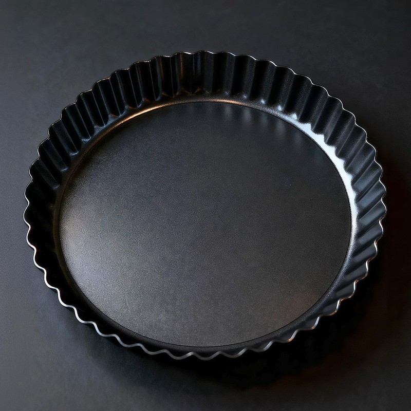 2 Pack 9 Inch Tart Pan Removable Bottom Non Stick