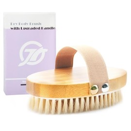 FREATECH Dry Brushing Body Brush, Natural Bristles, Dry Skin, Exfoliates Flawless Skin, Removes Cellulite, Improves Blood Circulation and Lymphatic Drainage, Bath Shower Body Exfoliating Brush