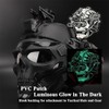 2 PCS AliPlus Skull Night Vision Goggles Patch Luminous Patch