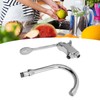 Foot Pedal Control Valve Faucet Stainless Steel Kitchen Sink Water